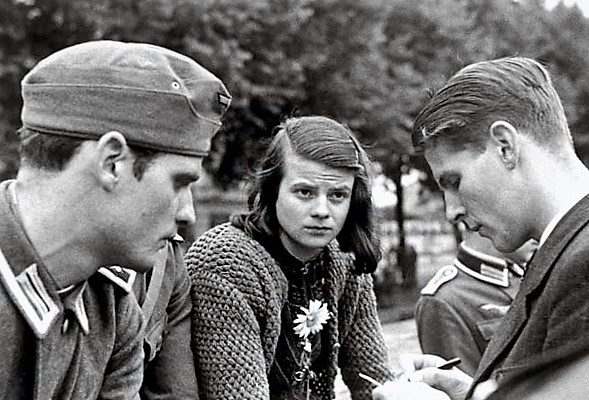 Hans Scholl, Sophie Scholl & Christophe Probst - January 1943