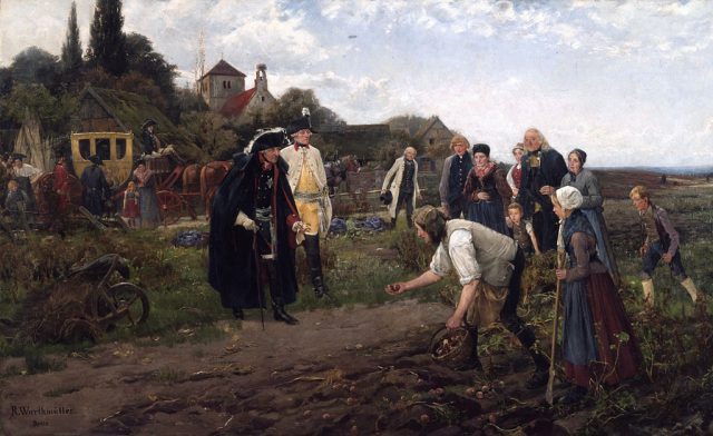 Frederick The Great Inspecting the Potato Harvest - R Warthmuller